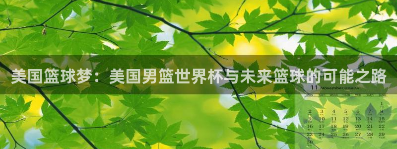 世界杯比赛时间：美国篮球梦：美国男篮世界杯与未来篮球的可能之路